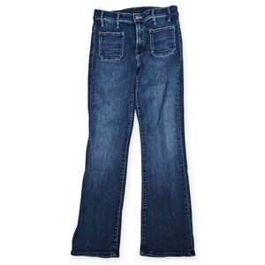 MOTHER The Patch Pocket Insider Flood Jeans Denim Size 28